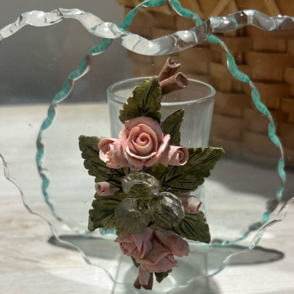 Acrylic candle holder